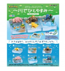 Set 6 Figurines Pokemon Relax Time In The River