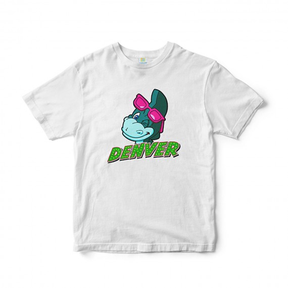 T-Shirt Denver Le Dernier Dinosaure - Clin D'Œil Blanc XS