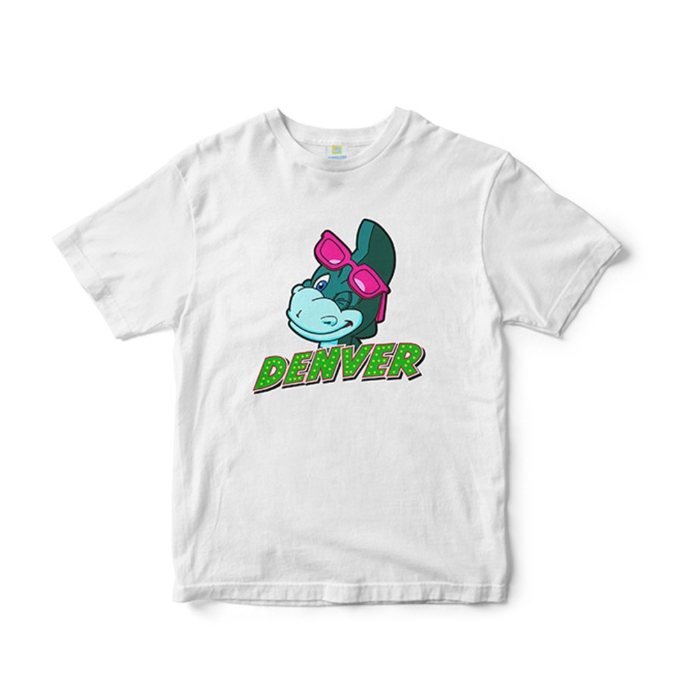 T-Shirt Denver Le Dernier Dinosaure - Clin D'Œil Blanc S