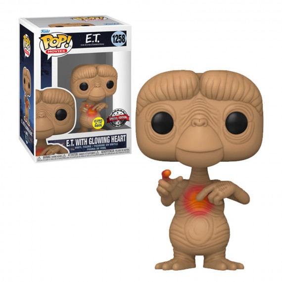 Figurine E.T. - E.T. W/Heart Glow Exclu Pop 40Th 10cm
