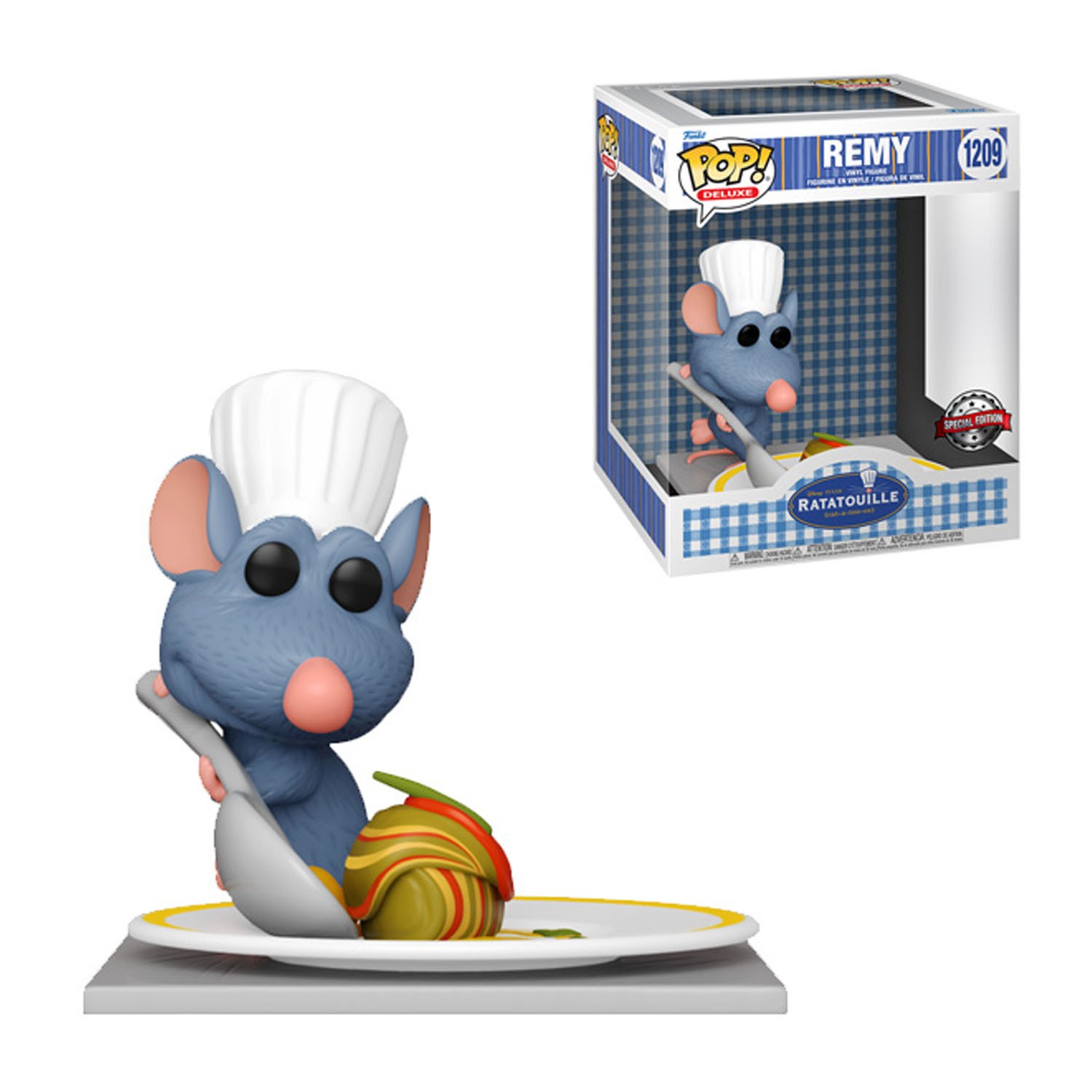 Figurine Disney - Remy W/Ratatouille Exclu Pop Deluxe 10cm - Funko