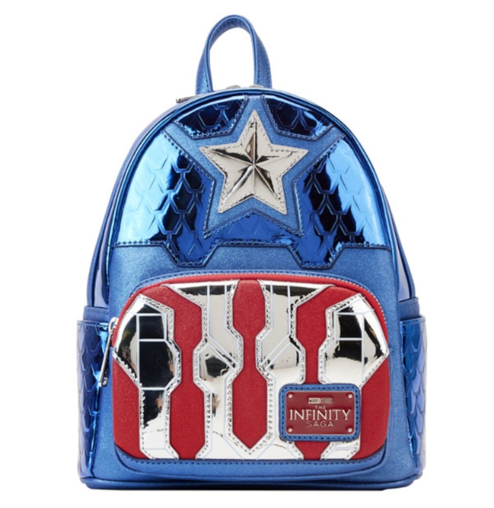 Mini Sac A Dos Marvel - Shine Captain America Cosplay