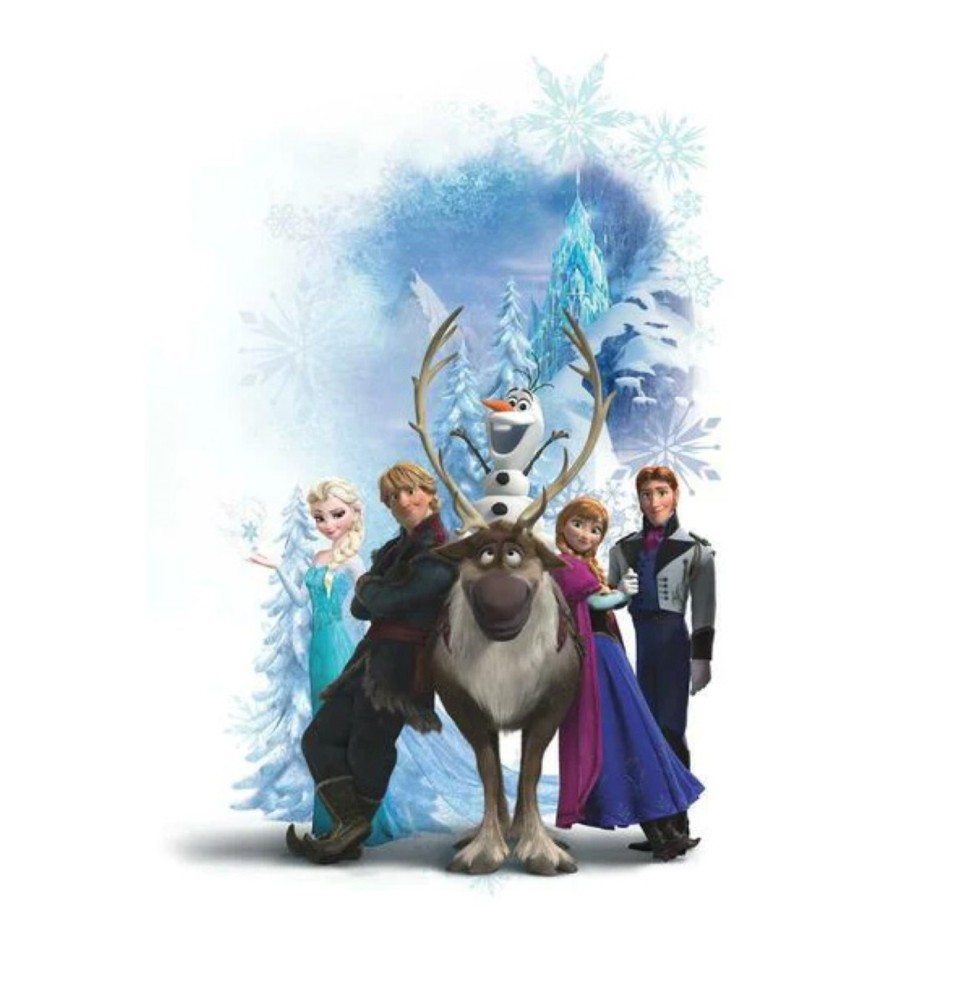 Stickers Muraux Disney - Geant Frozen Character Winter Burst 41X71cm