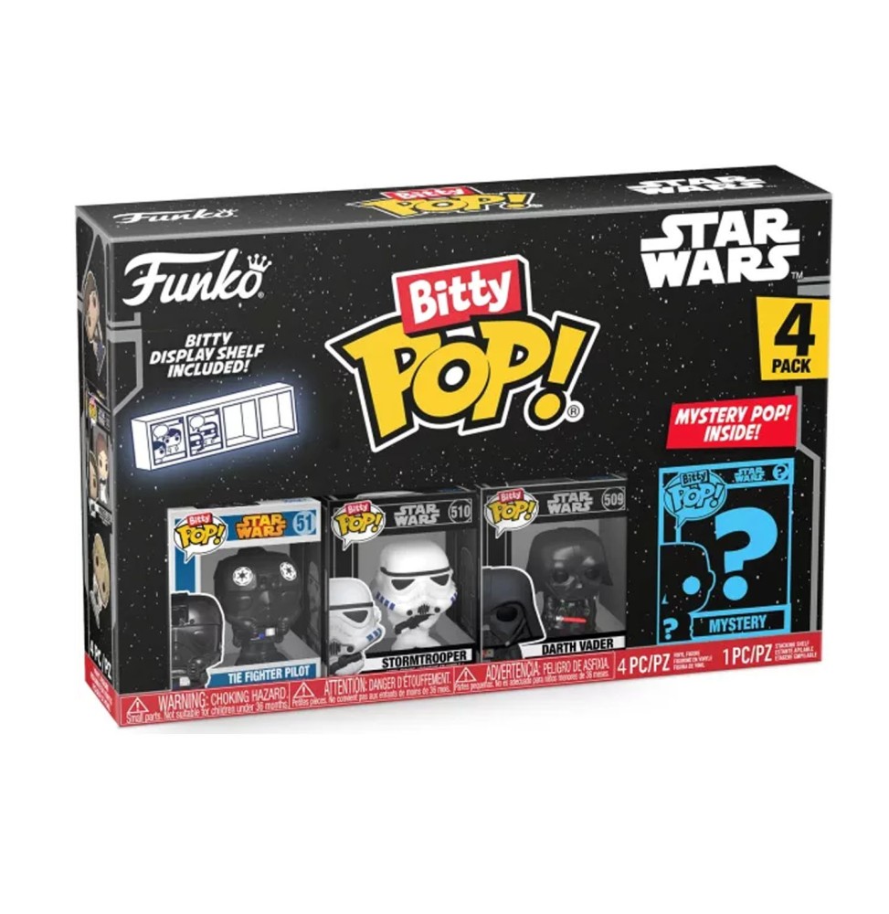 Figurine Star Wars - 4Pk Darth Vader Bitty Pop 2cm