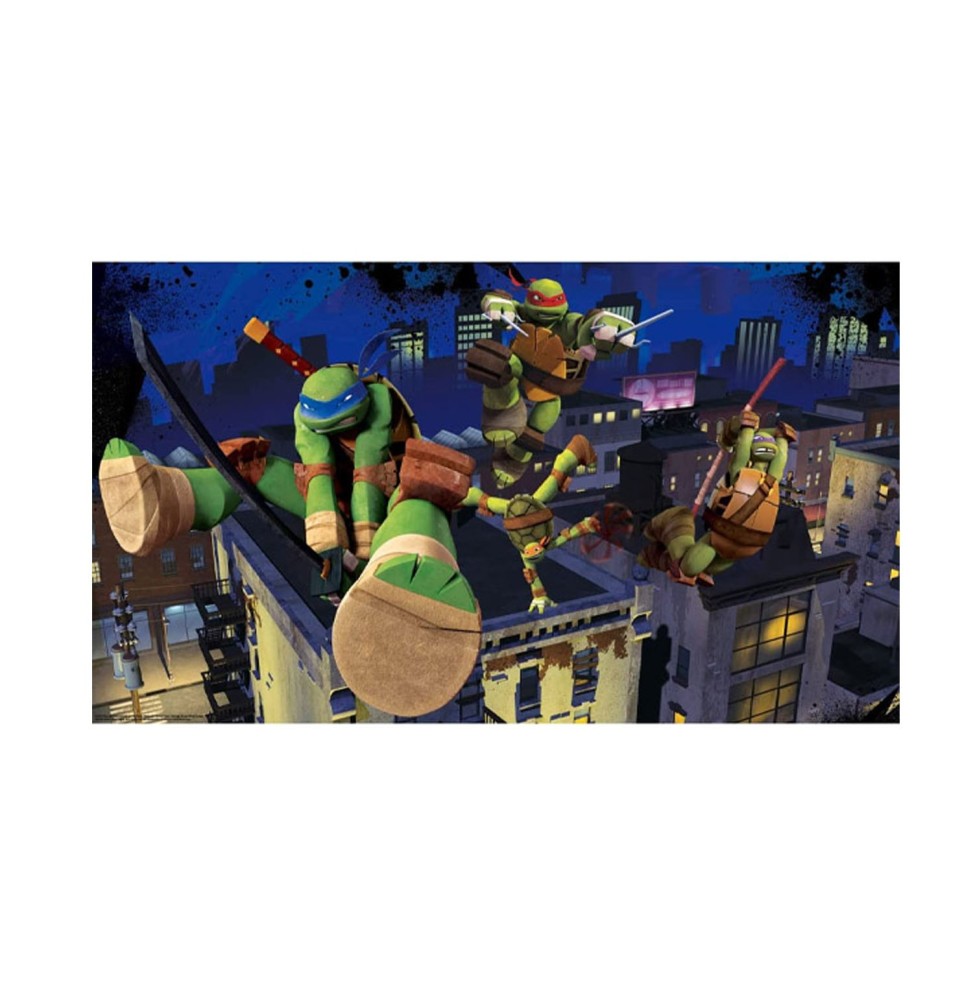 Fresque Murale TMNT Tortues Ninja - Geante Adhesive Cityscape 183X320cm