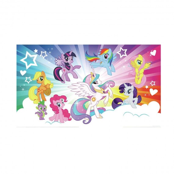 Fresque Murale My Little Pony - Geante Adhesive Cloud 300X180cm
