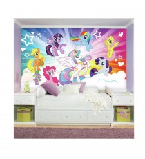 Fresque Murale My Little Pony - Geante Adhesive Cloud 300X180cm