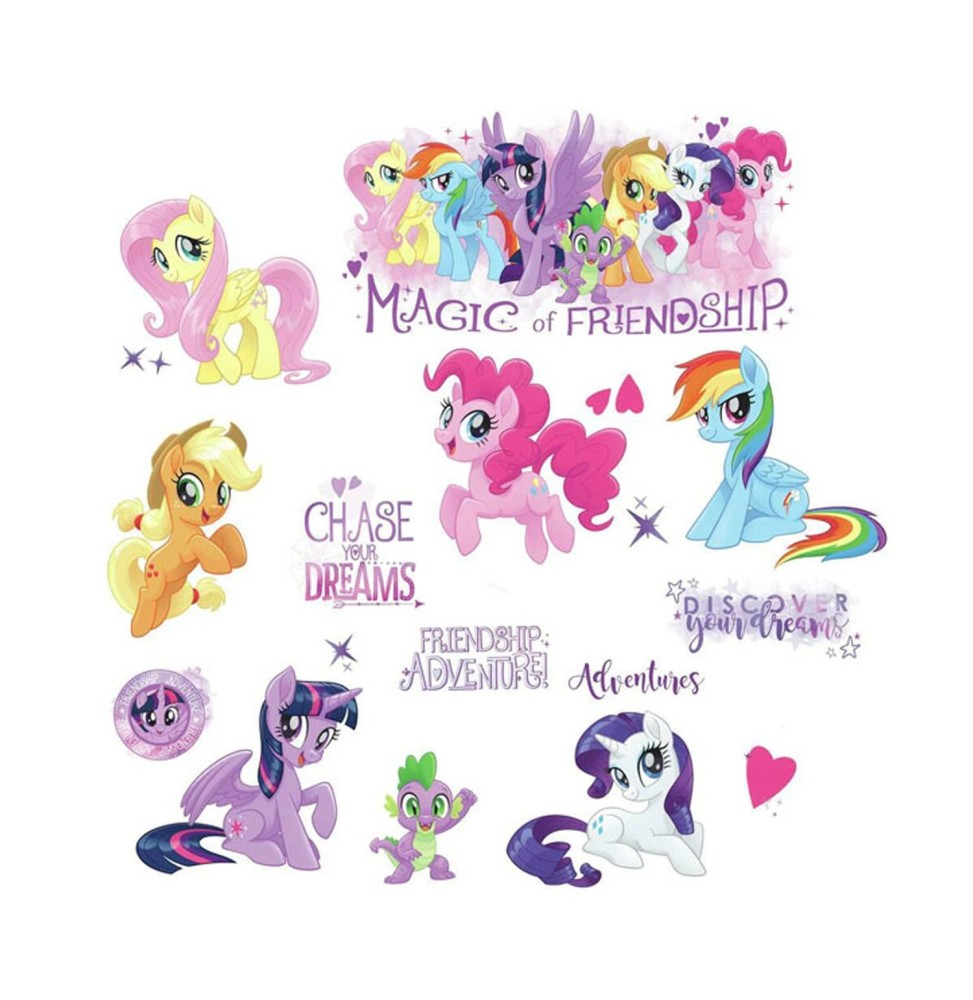 Stickers Muraux My Little Pony - Moyens The Movie 63X56cm