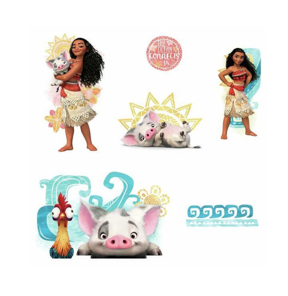 Stickers Muraux Disney - Moyens Vaiana And Friends 32x21cm