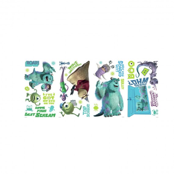 Stickers Muraux Disney - Moyens Monsters Inc 33X23cm