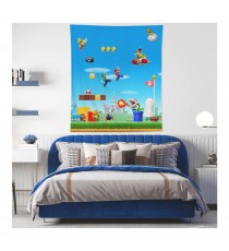 Poster Nintendo Geant - Tissu Super Mario 152X132cm