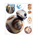 Stickers Muraux Star Wars Moyen - The Force Awakens Ep VII Bb-8 28X48cm