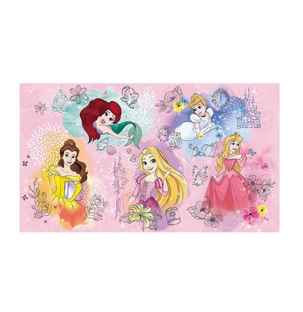 Fresque Murale Disney Geante Adhesive - Princess 320X183cm