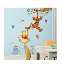 Stickers Muraux Disney Geant - Winnie The Pooh Swinging For Honey 104X46cm