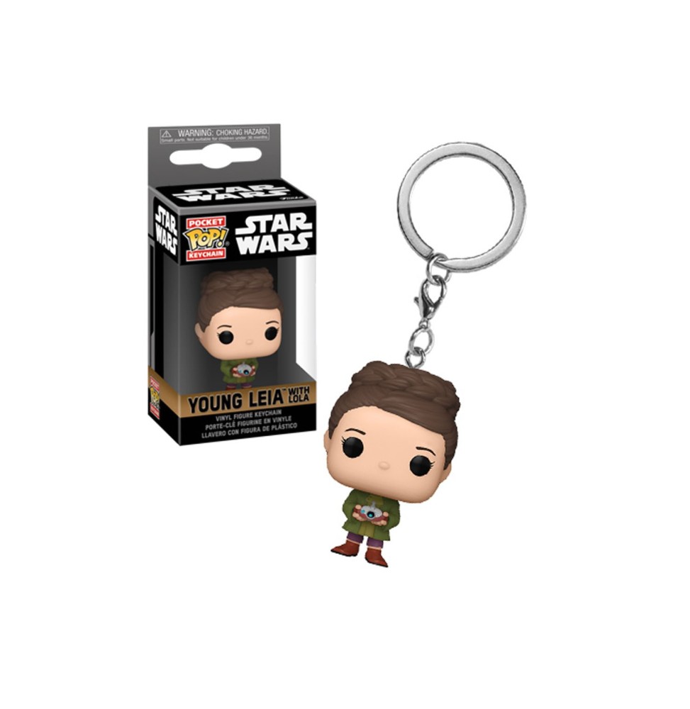 Porte Clé Star Wars Obi-Wan Kenobi S2 - Young Leia Organa Pocket Pop 4cm