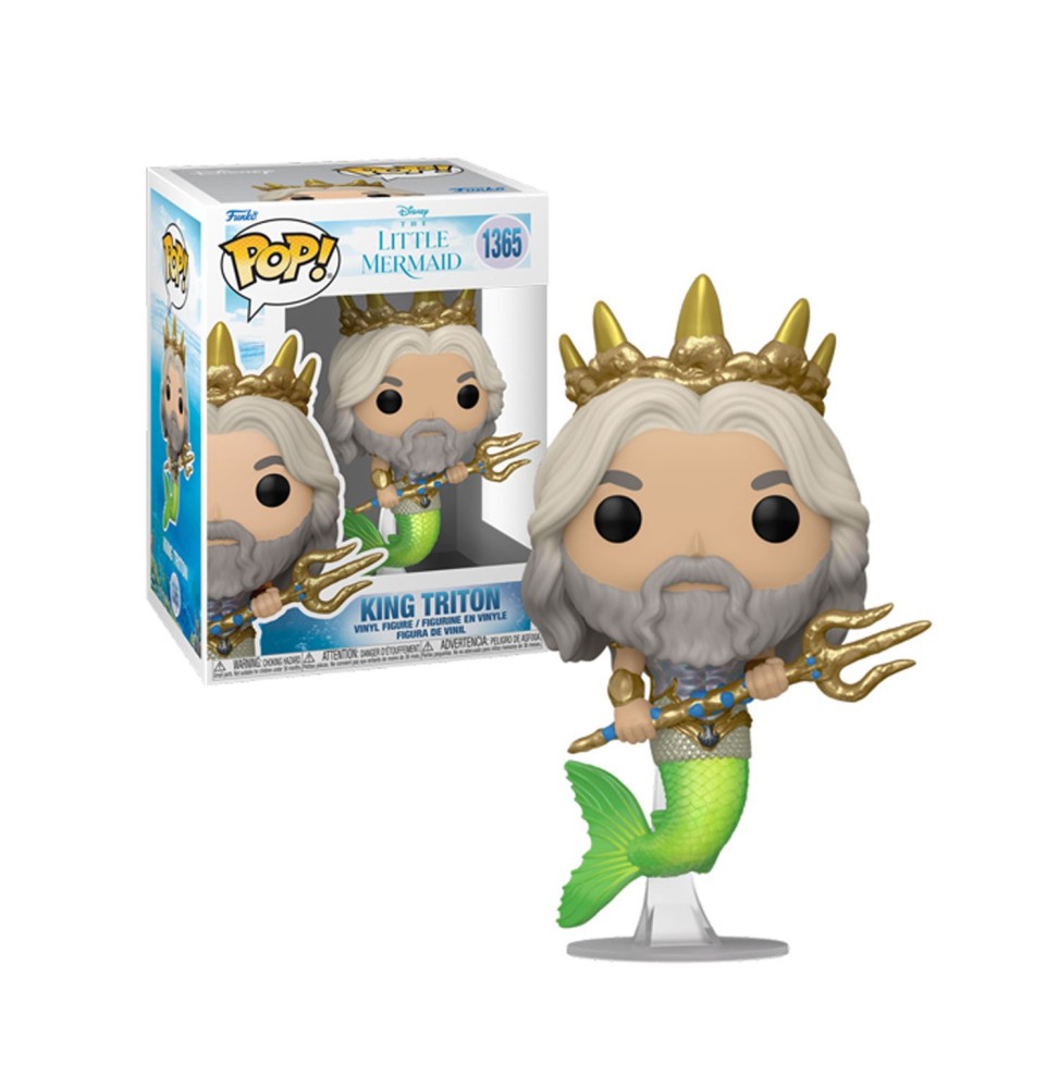 Figurine Disney Little Mermaid Live Action - King Triton Pop 10cm