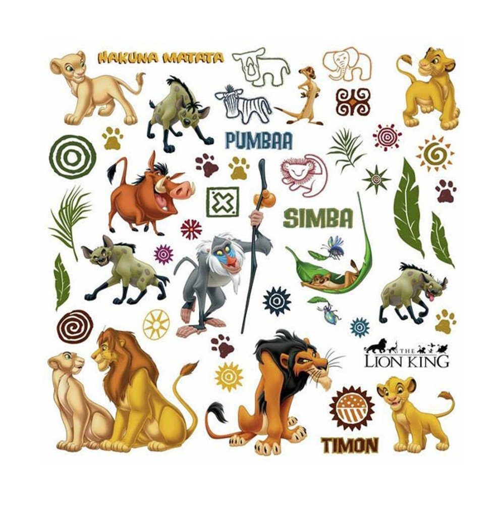 Stickers Muraux Disney - Moyens Lion King 03X28cm