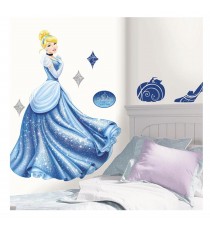 Stickers Muraux Disney - Geant Princess Cendrillon / Cinderella Glamour 101X74cm