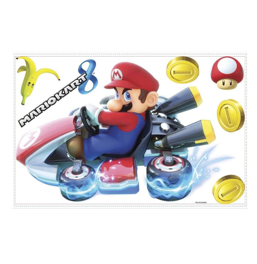 Stickers Muraux Nintendo - Geant Mario Kart 8 63X40cm