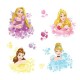 Stickers Muraux Disney - Moyens Princess Floral 36X23cm