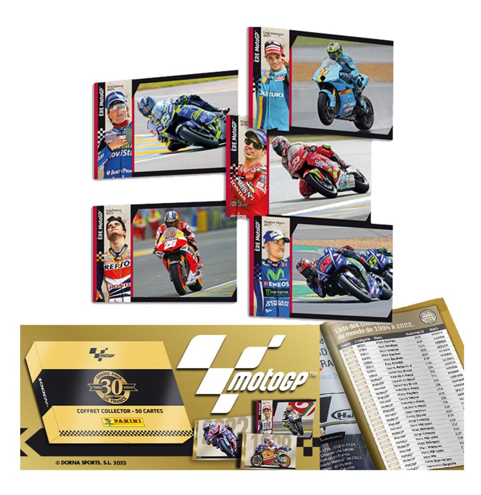 Trading Cards Moto Gp Le Mans - Collector Box 50 Cartes