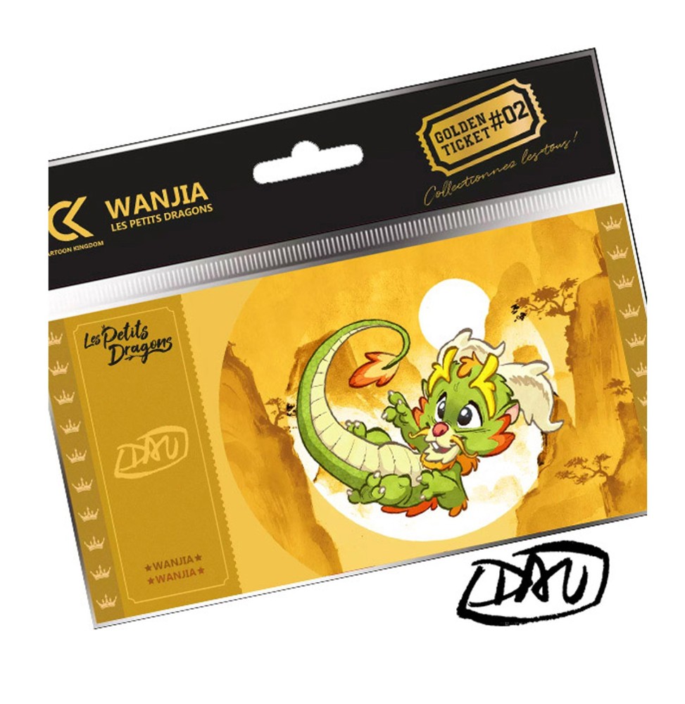 Golden Ticket Dav - Petits Dragons Wanjia Col1