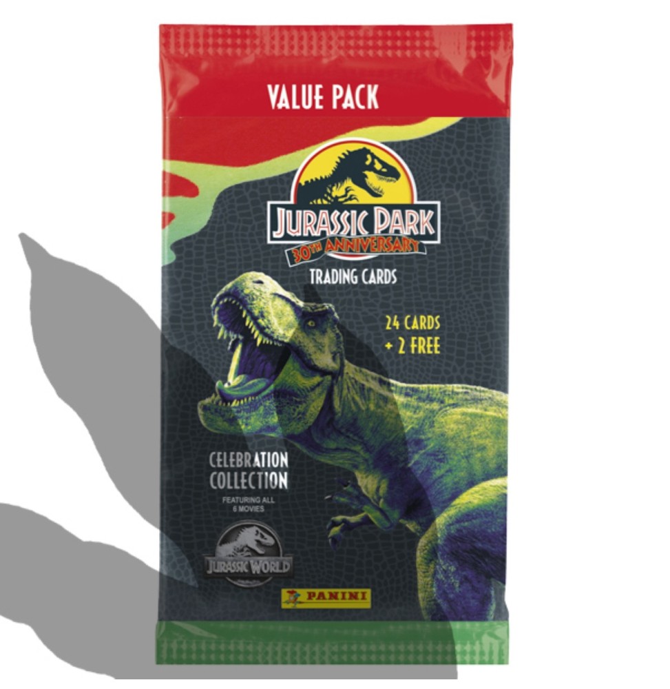 Cartes Jurassic Park - Pack 24 Cartes 2 Offertes Trading Cards 30eme Anniv