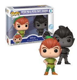 Figurine Disney Peter Pan - 2Pack Peter & Shadow Exclu Pop 10cm