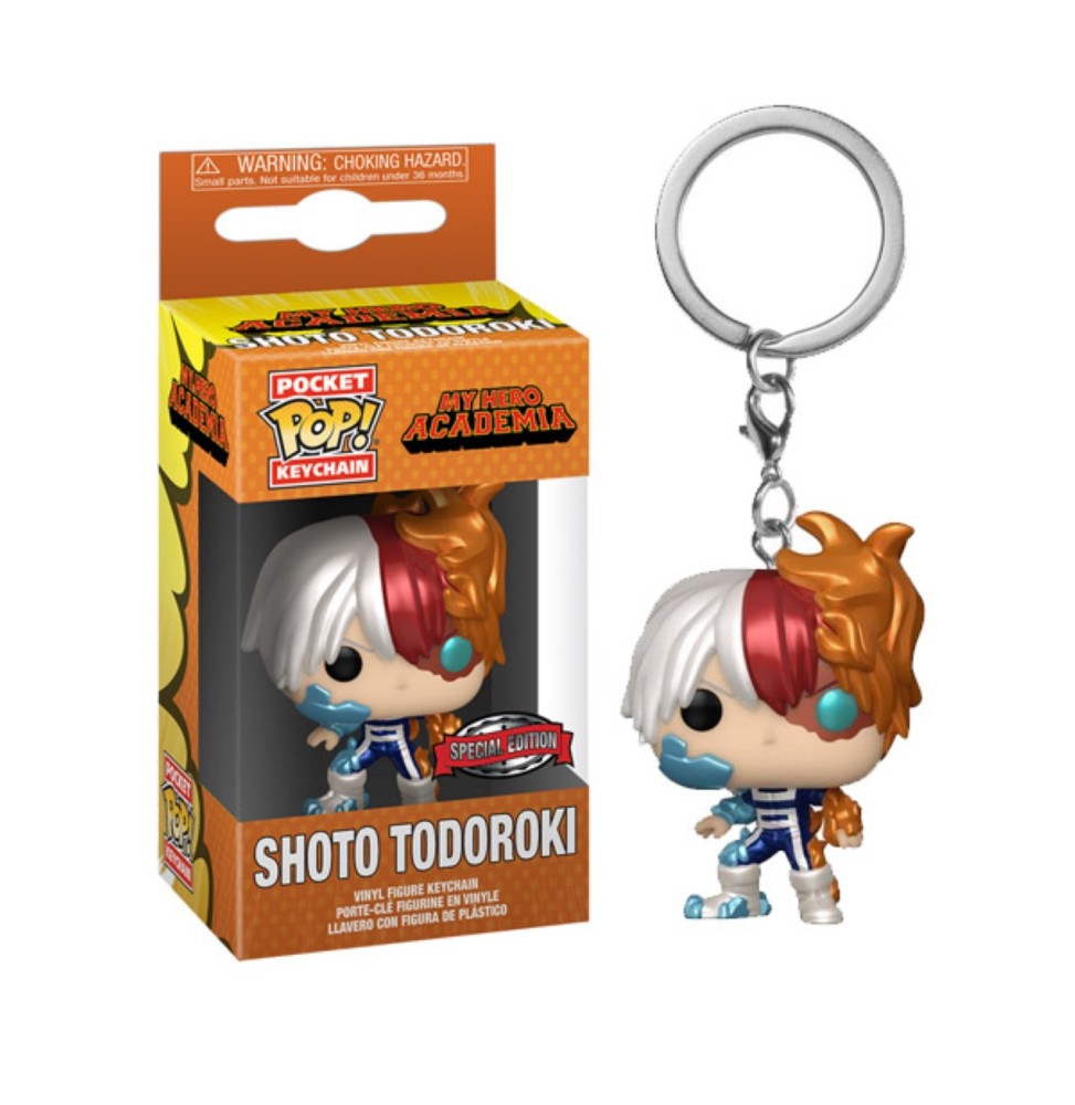 Porte Clé My Hero Academia - Todoroki Metallic Exclu Pocket Pop 4cm