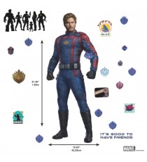 Sticker Muraux Marvel Geant - Guardians Of The Galaxy 3 Star-Lord 105X42cm