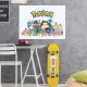 Stickers Muraux Pokemon - Pokemon Geant Attrapez les Tous