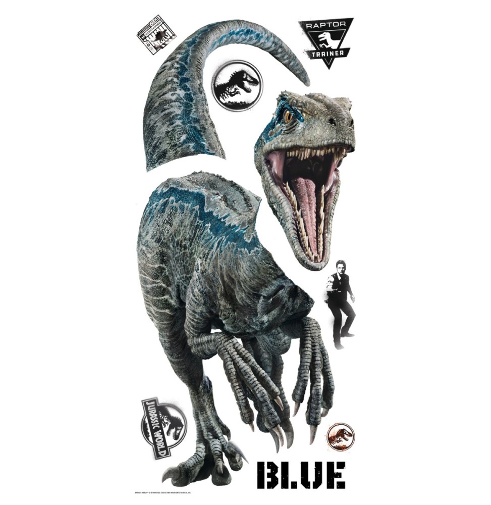 Stickers Muraux Jurassic World - Moyens Et Grands Fallen Kingdom Velociraptor