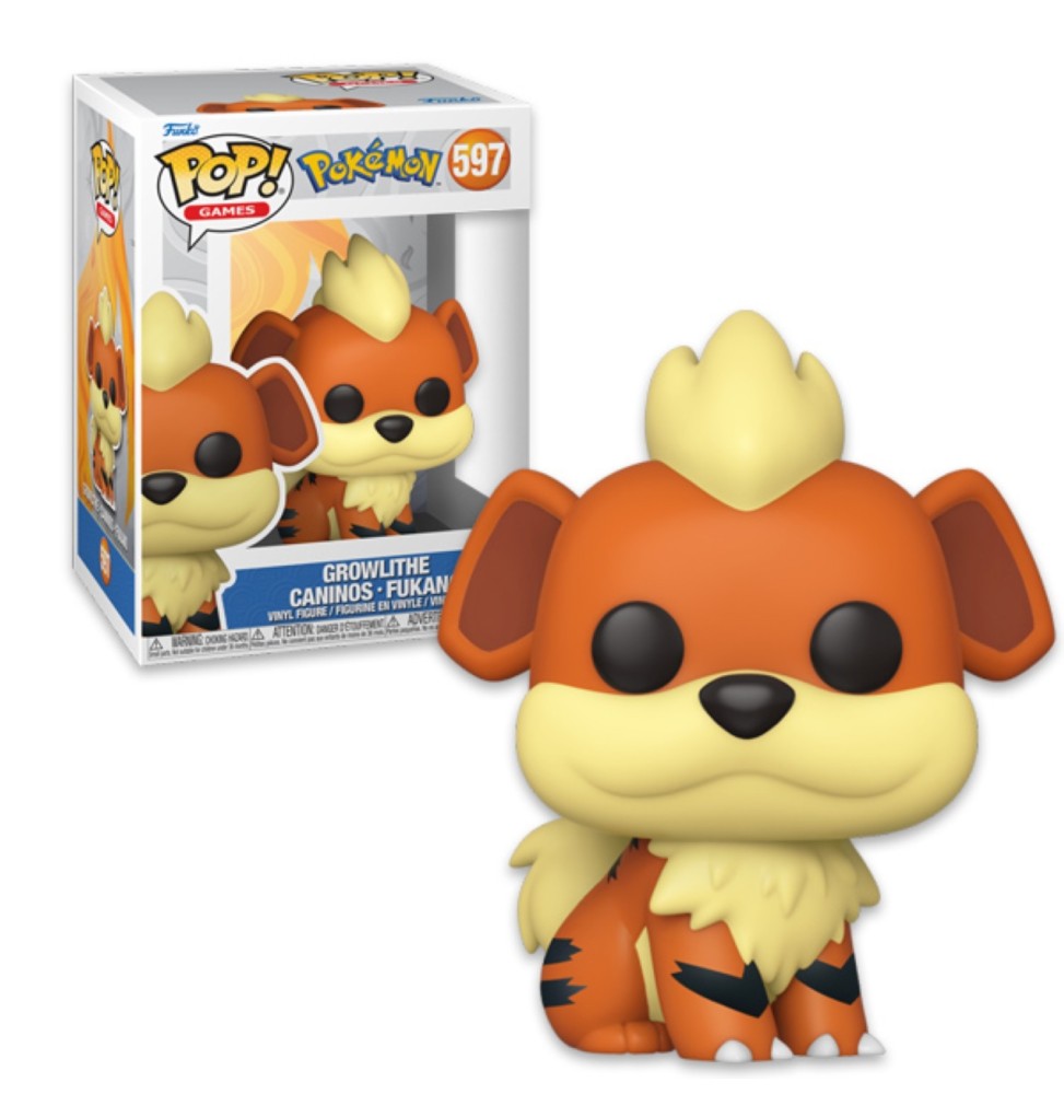 Figurine Pokemon - Growlithe / Caninos Pop 10cm