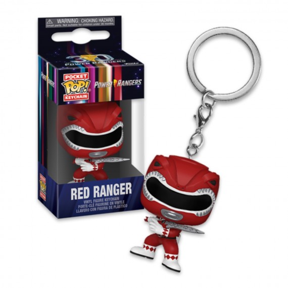 Figurine Power Rangers 30Th - Red Ranger Pocket Pop 4cm