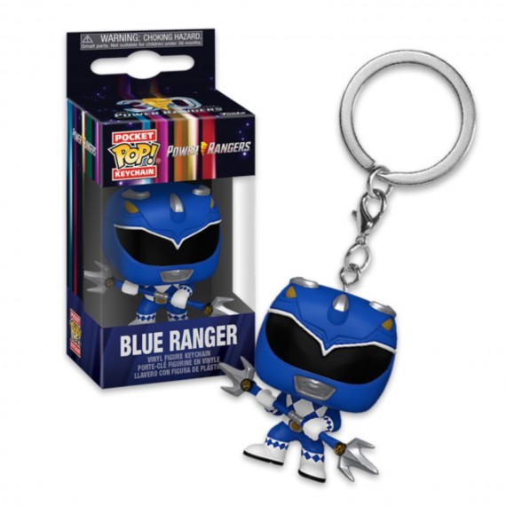 Figurine Power Rangers 30Th - Blue Ranger Pocket Pop 4cm