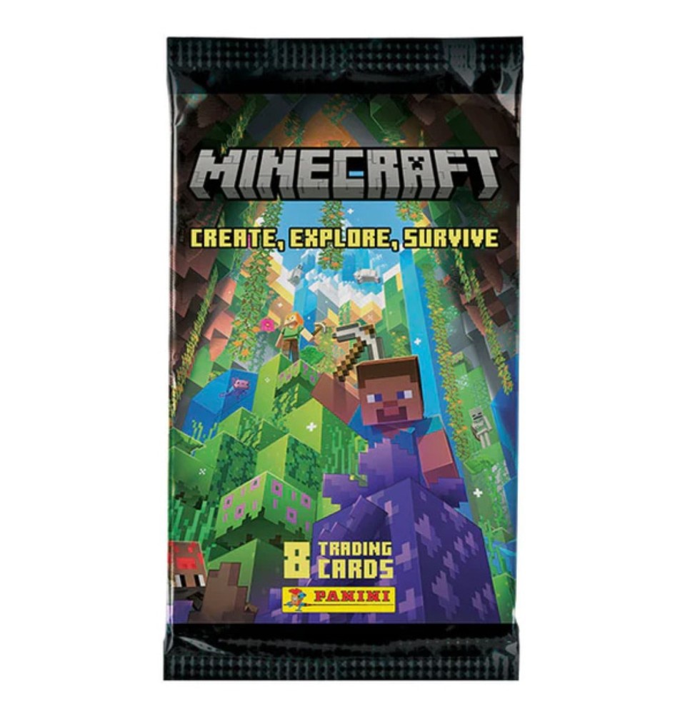 Cartes Panini - Minecraft Boite De 18 Pochettes Trading Cards Vol 3