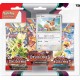 Pokémon EV03 - Pack 3 boosters Ecarlates et Violet - Flammes Obsidiennes
