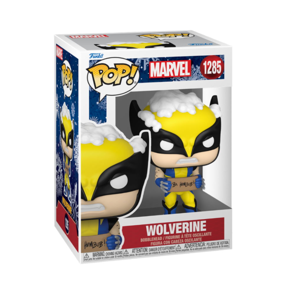 Figurine Marvel - Holiday Wolverine W/ Sign Pop 10cm