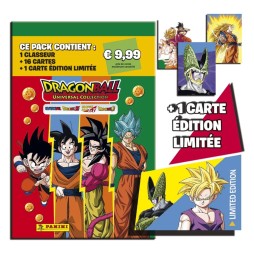 Cartes Panini - DBZ Dragon Ball Super 3 Trading Cards Starter Pack 1 Classeur 2 Pochettes