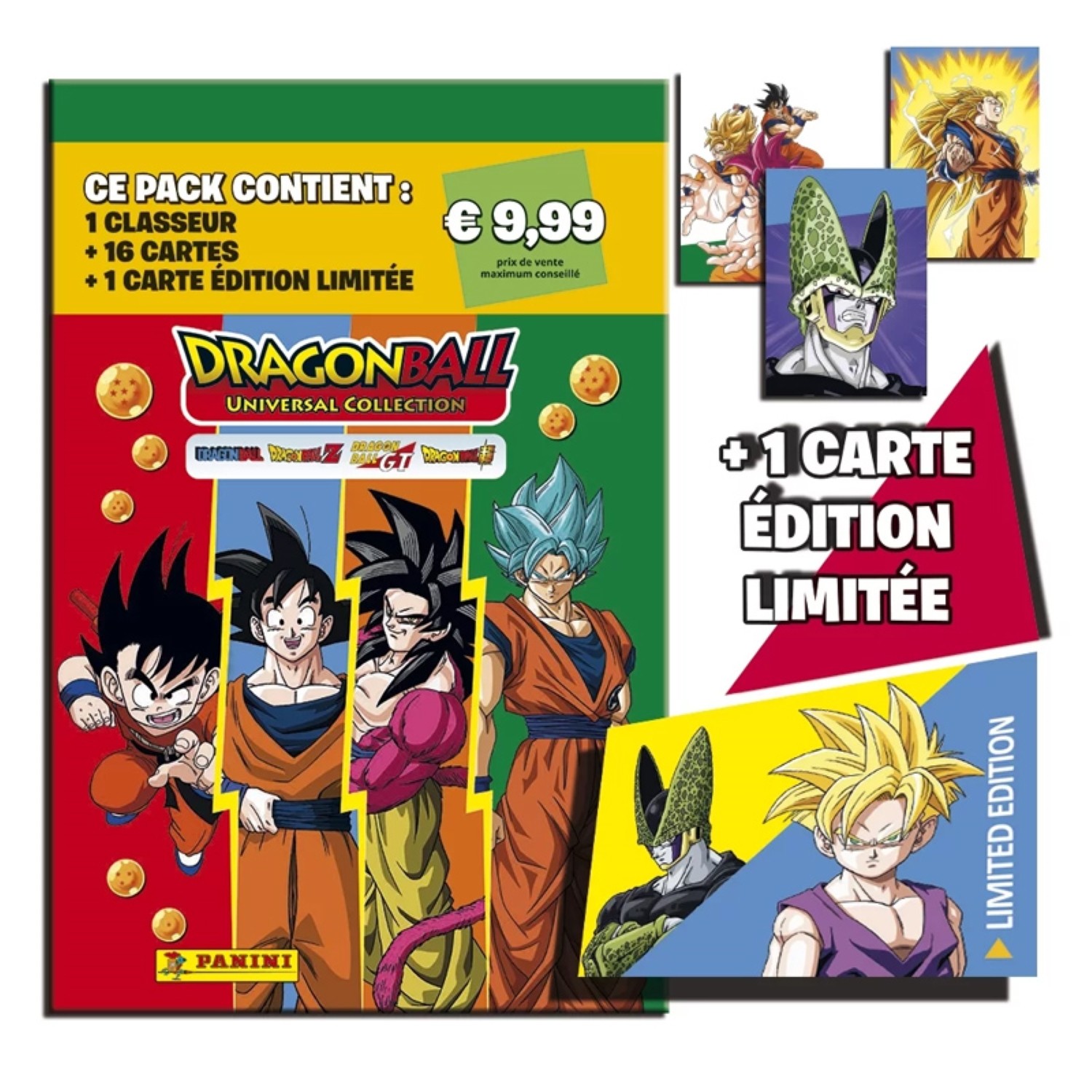 Cartes Panini - DBZ Dragon Ball Super 3 Trading Cards Starter Pack