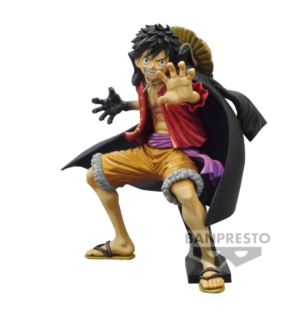 Figurine One Piece - Luffy Wanokuni II Manga Dimensions King Of Art