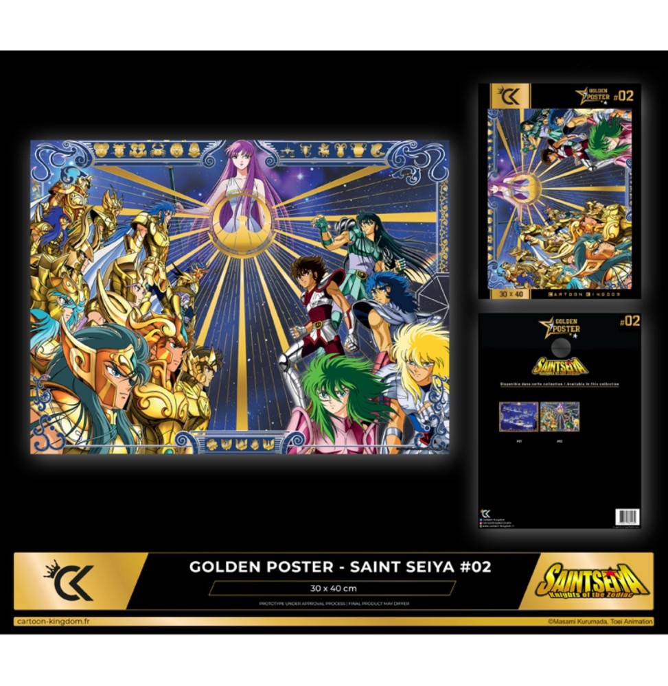 Golden Poster Saint Seiya - Knight Saint 40X30cm