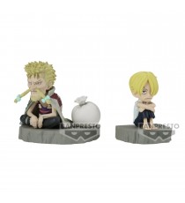 Figurine One Piece - WCF Log Stories Sanji & Zeff 6cm