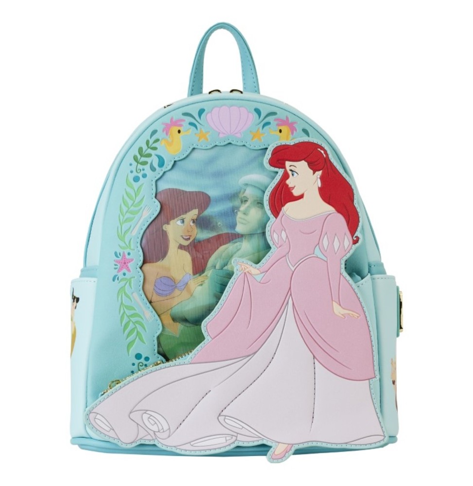 Mini Sac A Dos Disney - Little Mermaid Princess Ariel Lenticular