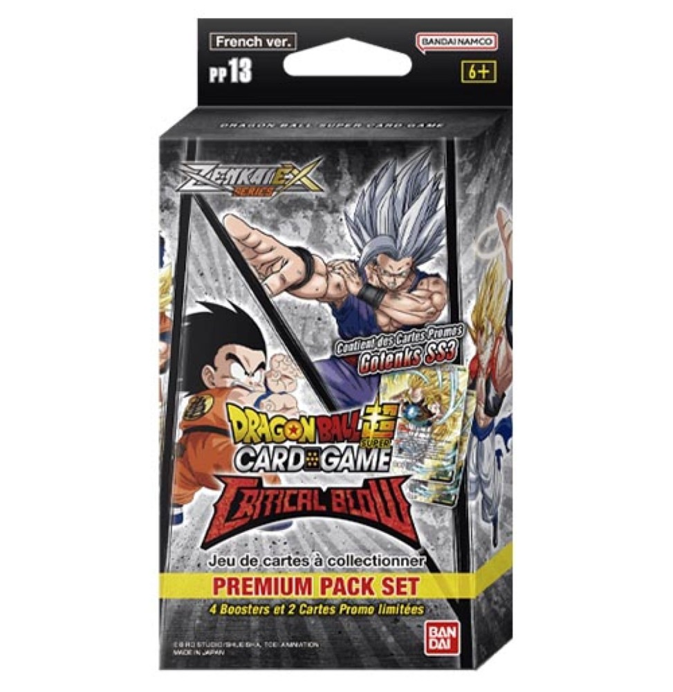 Premium Pack Dragon Ball Super Card Game Zenkai Série 05 - Critical Blow VFR