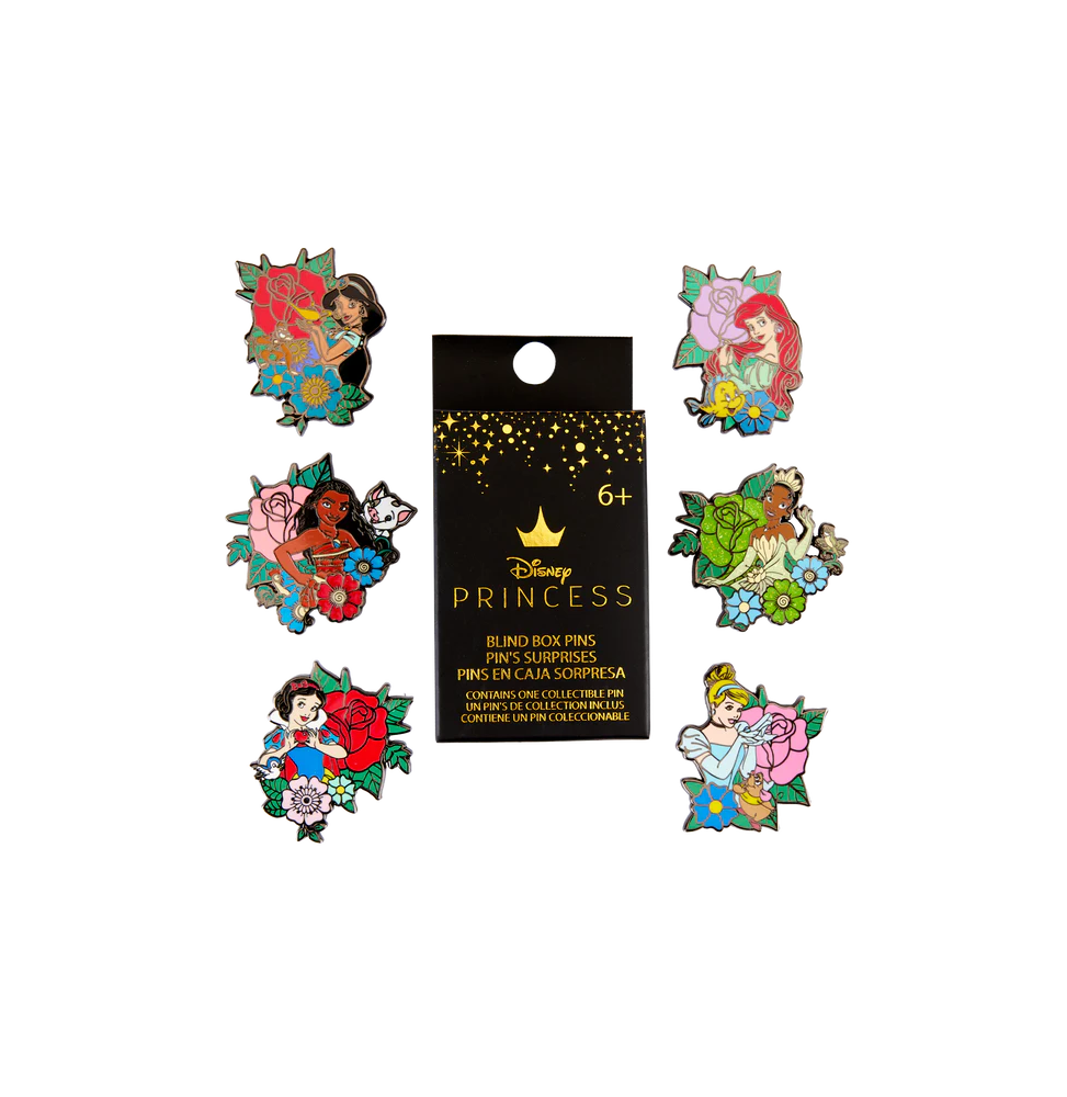 Figurine Disney - Princess Tattoo Blind Box Pins 1 Boite Aleatoire