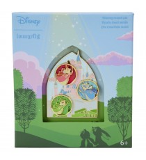 Pins Disney - Sleeping Beauty Aurora Castle With Fairies Moving 8cm