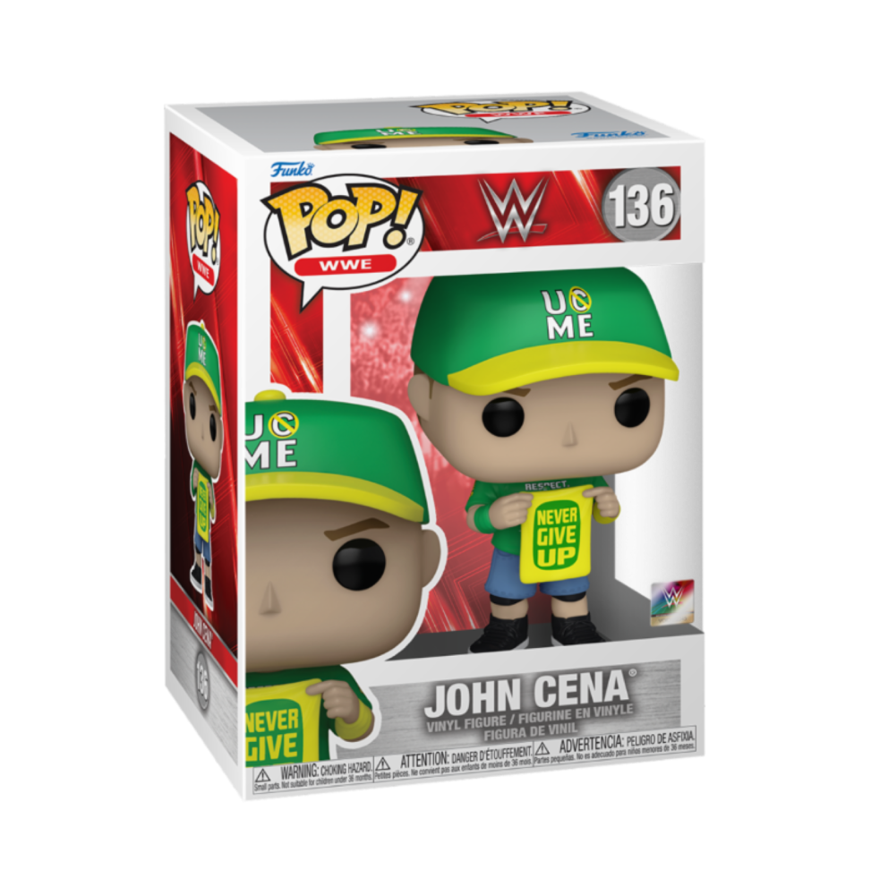 Figurine WWE - John Cena Never Give Up Pop 10cm