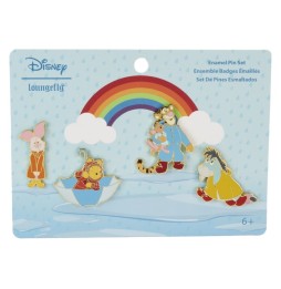 Pins Loungefly Disney - 4Pcs Set Winnie The Pooh And Friends Rainy Day