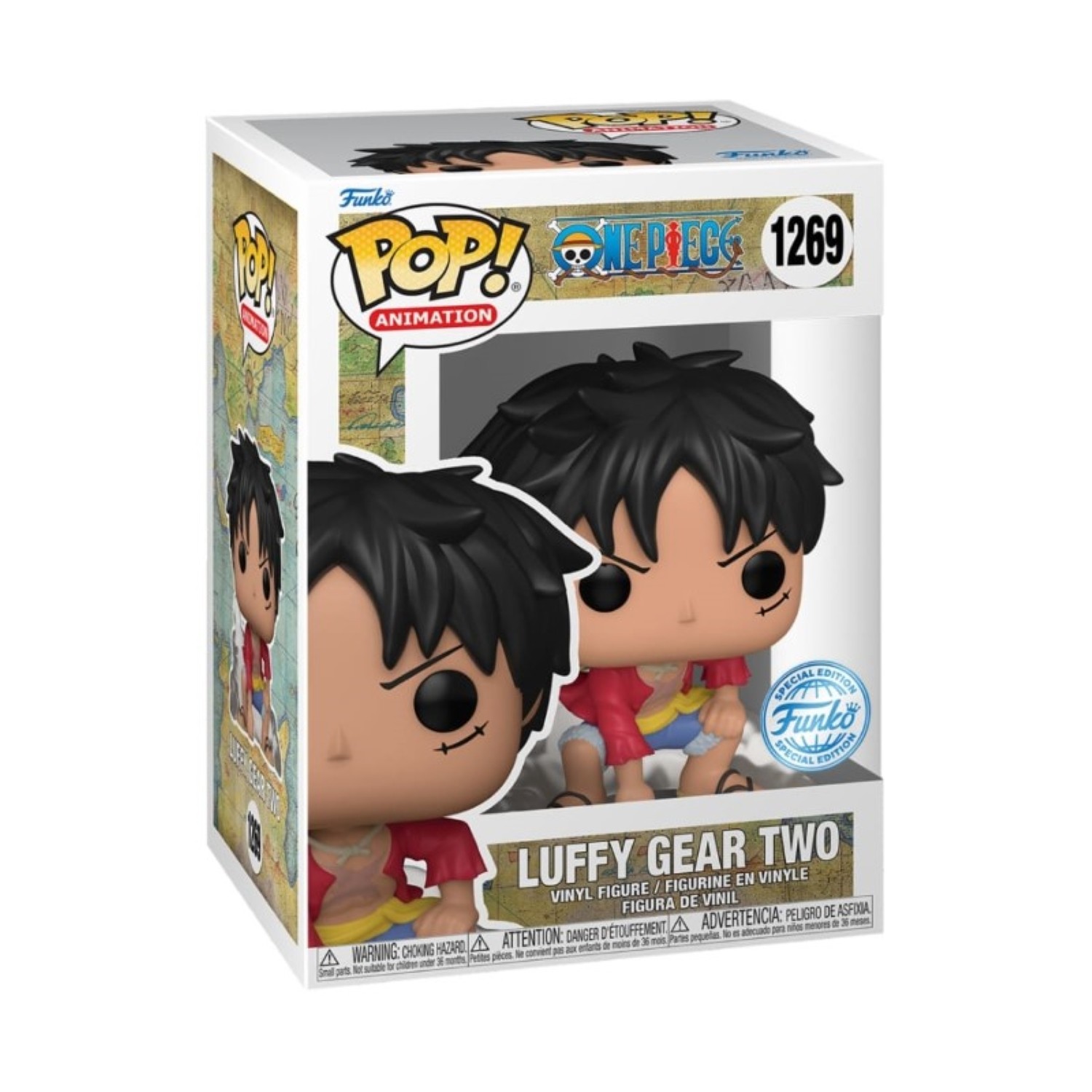 Figurine One Piece - Luffy Gear Two Exclu Pop 10cm - Funko